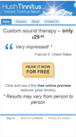 Mobile Screenshot of hushtinnitus.com